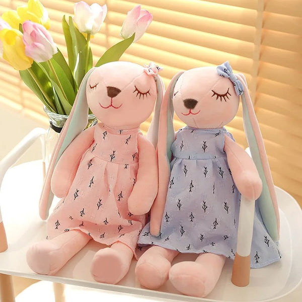 Kawaii Uzun Kulak Tavşan peluş oyuncak 35cm